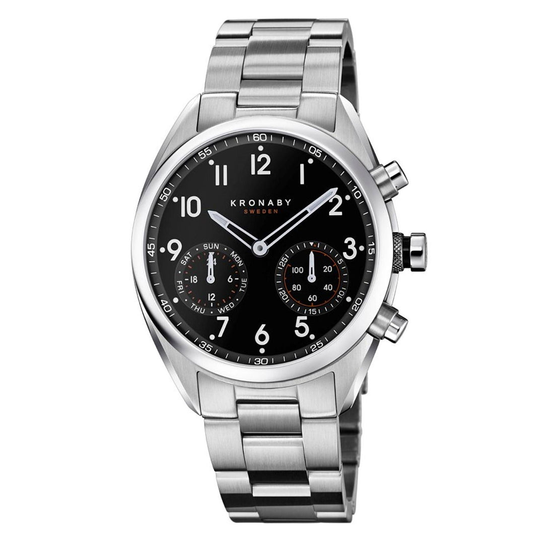 Kronaby S3111/1 Men's Apex Smartwatch Black Dial - H S Johnson