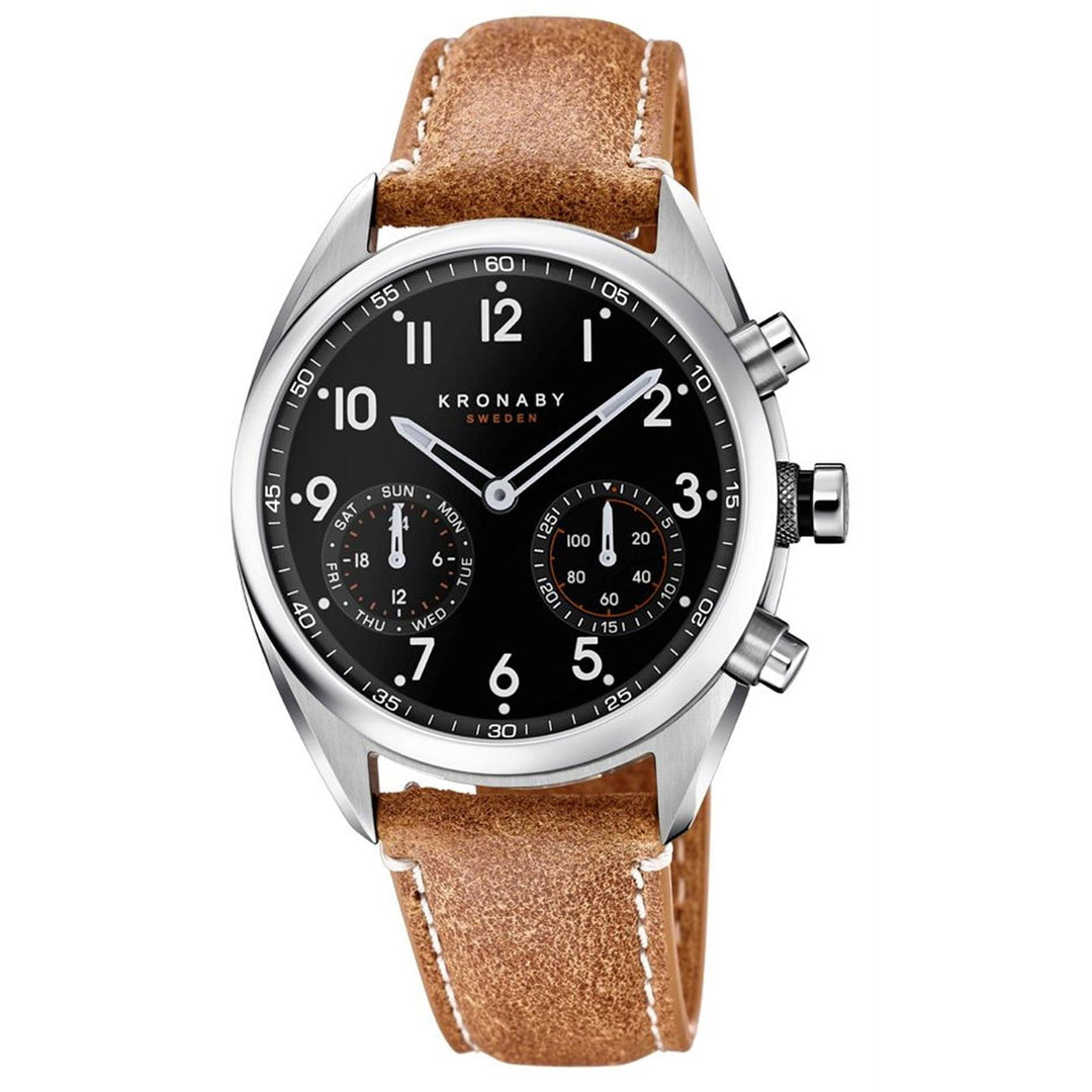 Kronaby S3112/1 Men's Apex Smartwatch Brown Strap - H S Johnson