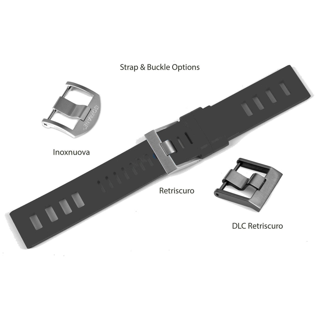 Isofrane Anthracite Rubber Watchstrap