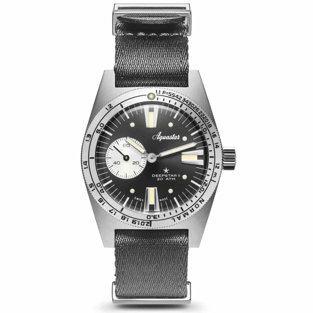 Aquastar Deepstar II Steel Grey Wristwatch - H S Johnson