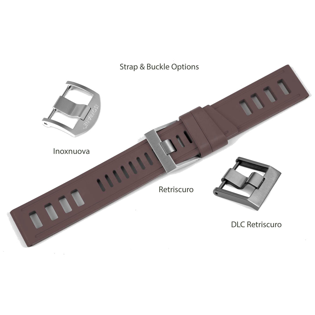 Isofrane Coffee Rubber Watchstrap