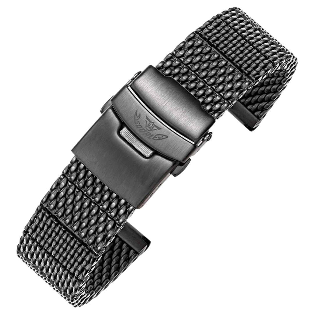 Squale CINIPB22 22mm Ion Plated Stainless Steel Mesh Strap