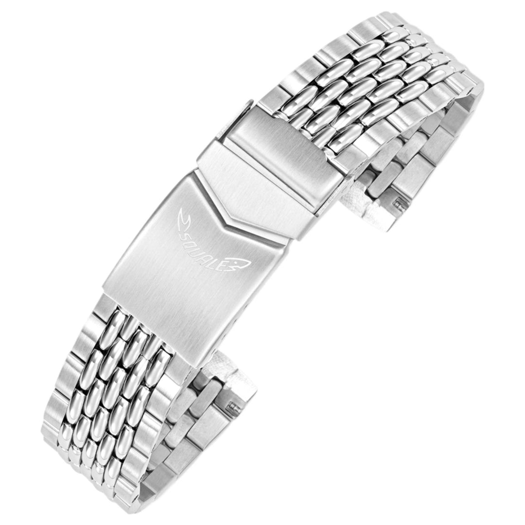 Squale CINSSBOR18 Beads Of Rice 18mm Stainless Steel Bracelet