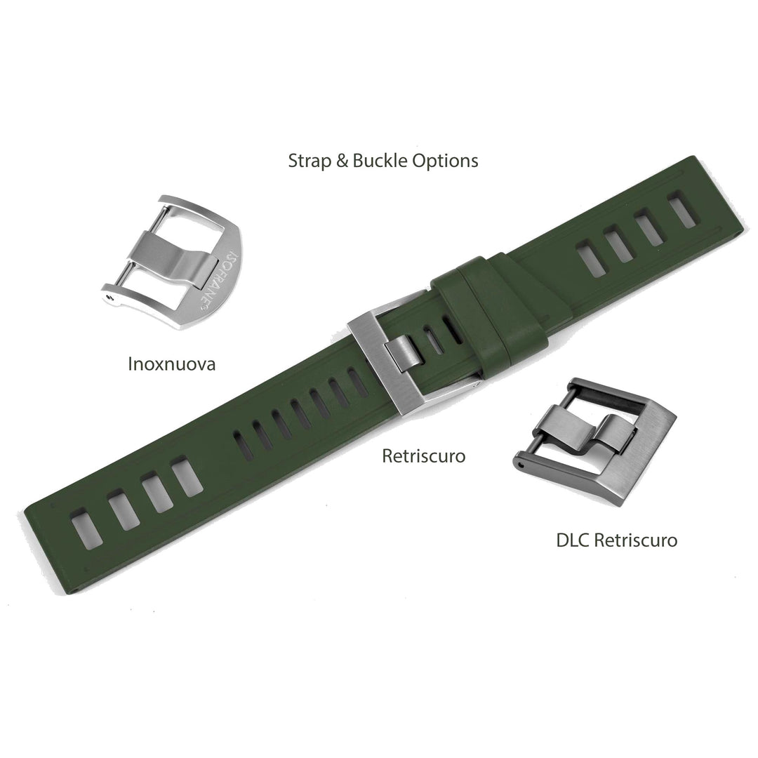 Isofrane Green Rubber Watchstrap
