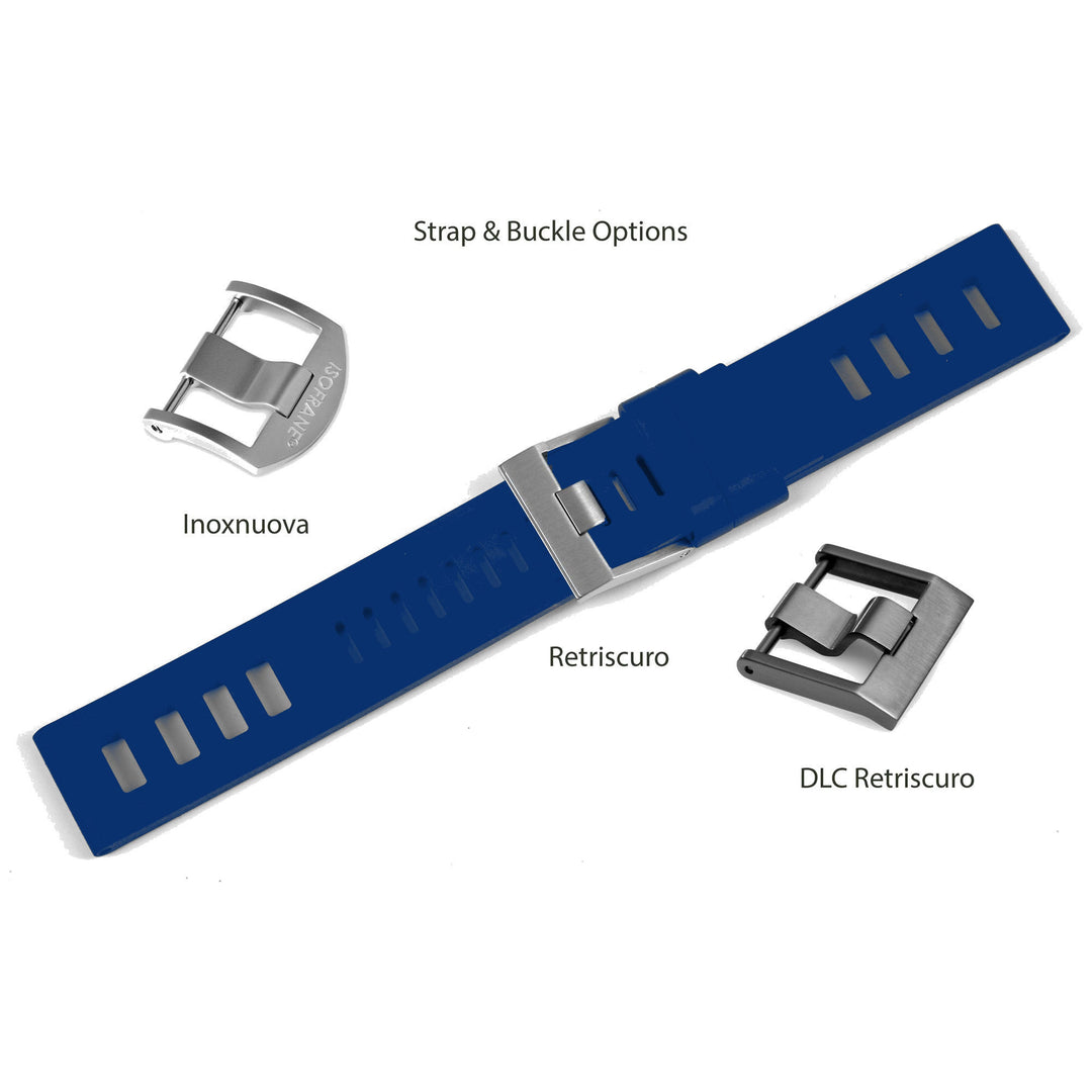 Isofrane Navy Blue Rubber Watchstrap