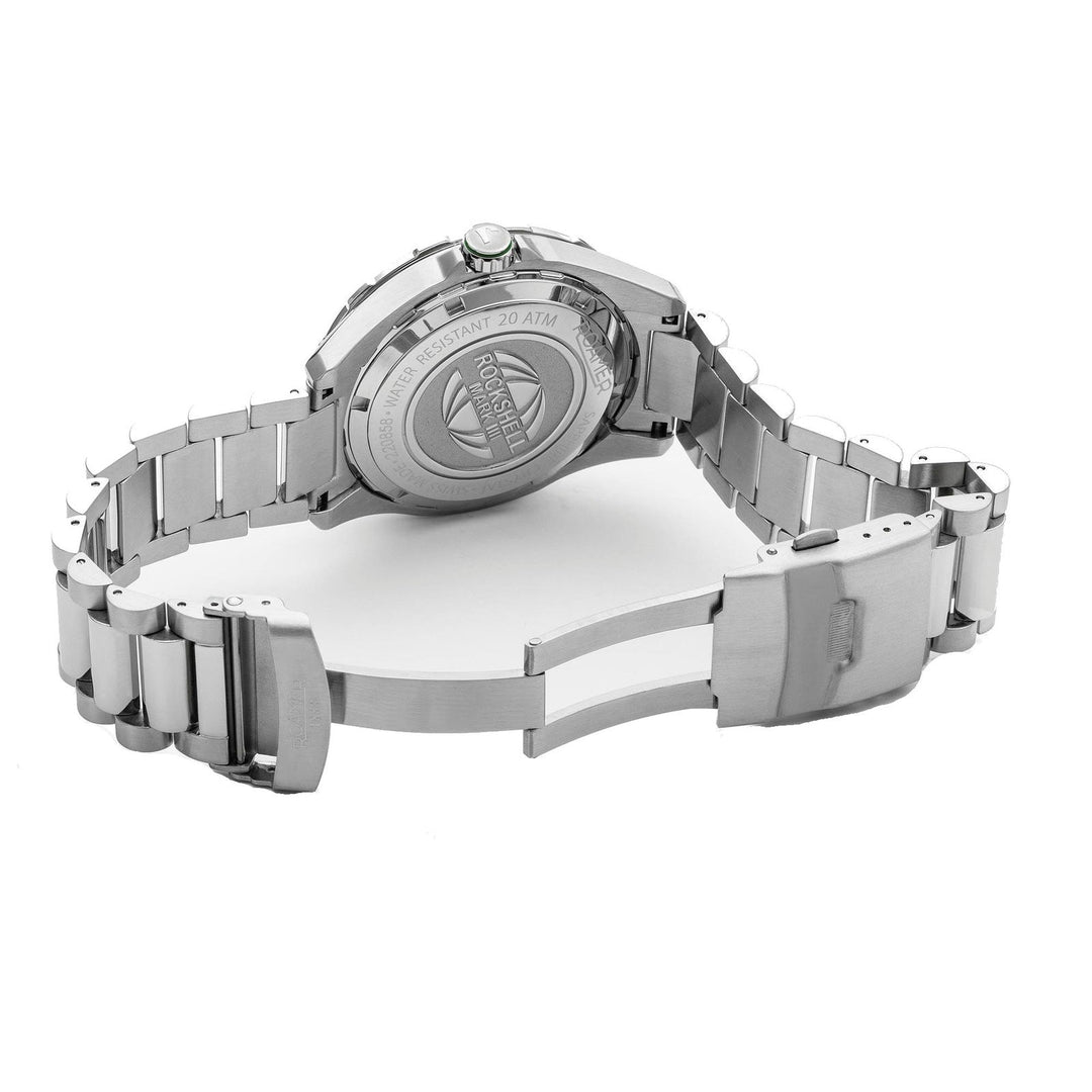 Roamer 220858 41 75 50 Rockshell Mark III Scuba Green Dial Wristwatch - H S Johnson