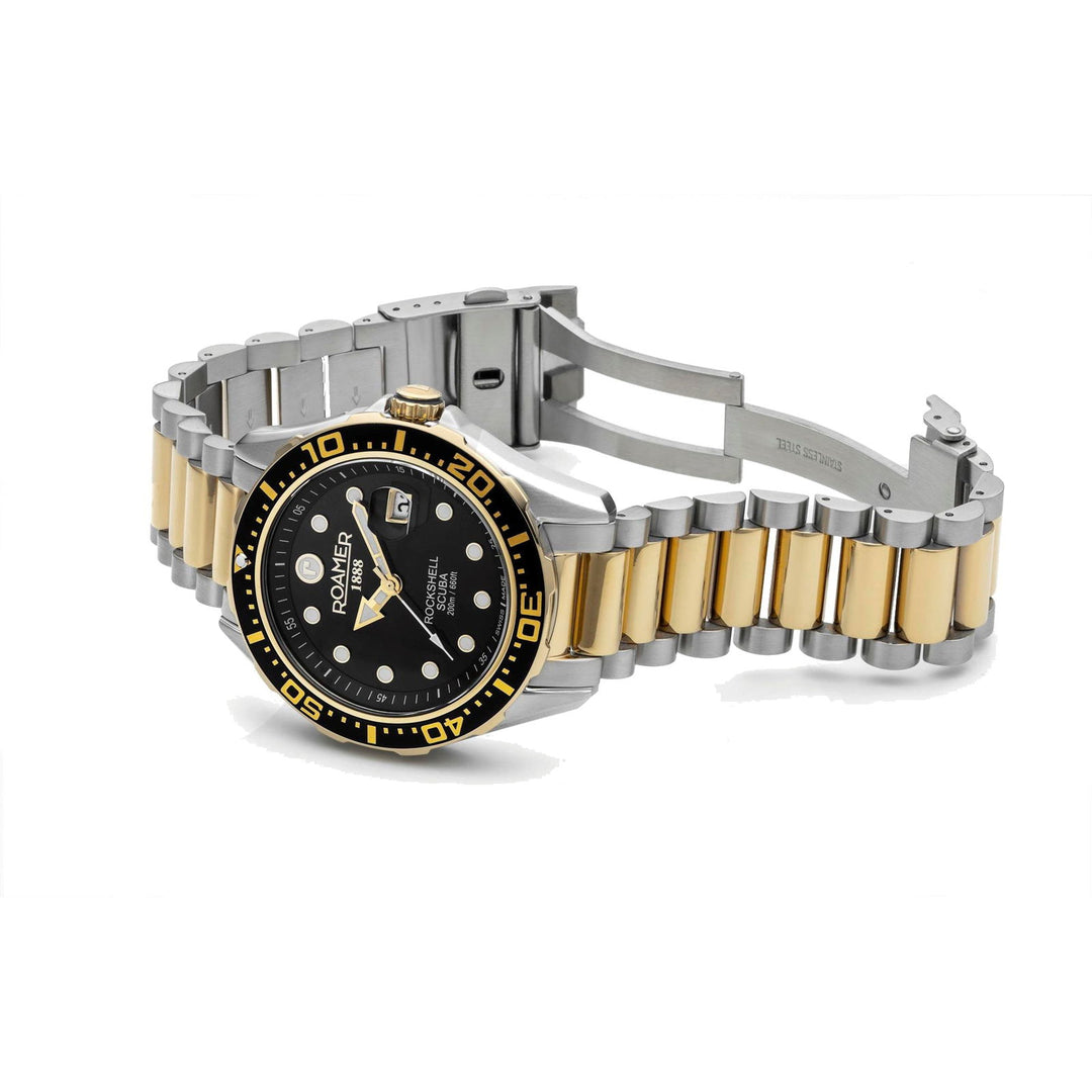 Roamer 220858 47 85 50 Rockshell Mark III Scuba Black Dial Wristwatch - H S Johnson