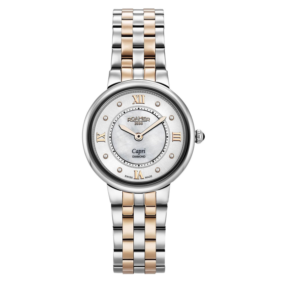 Roamer 859845 49 29 50 Women's Capri Diamond Two Tone Bracelet Wristwatch - H S Johnson