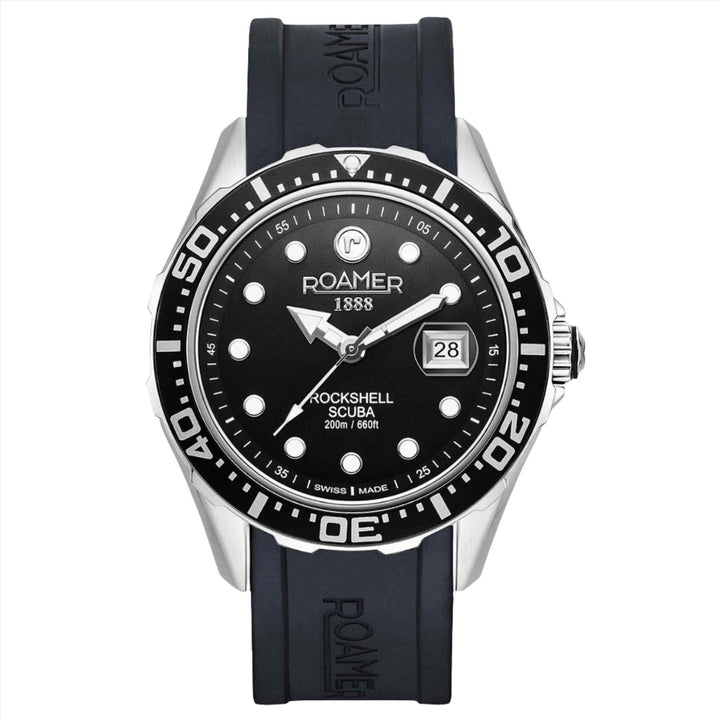 Roamer 867833 41 85 02 Men's Rockshell Mark III Scuba Silicone Wristwatch - H S Johnson