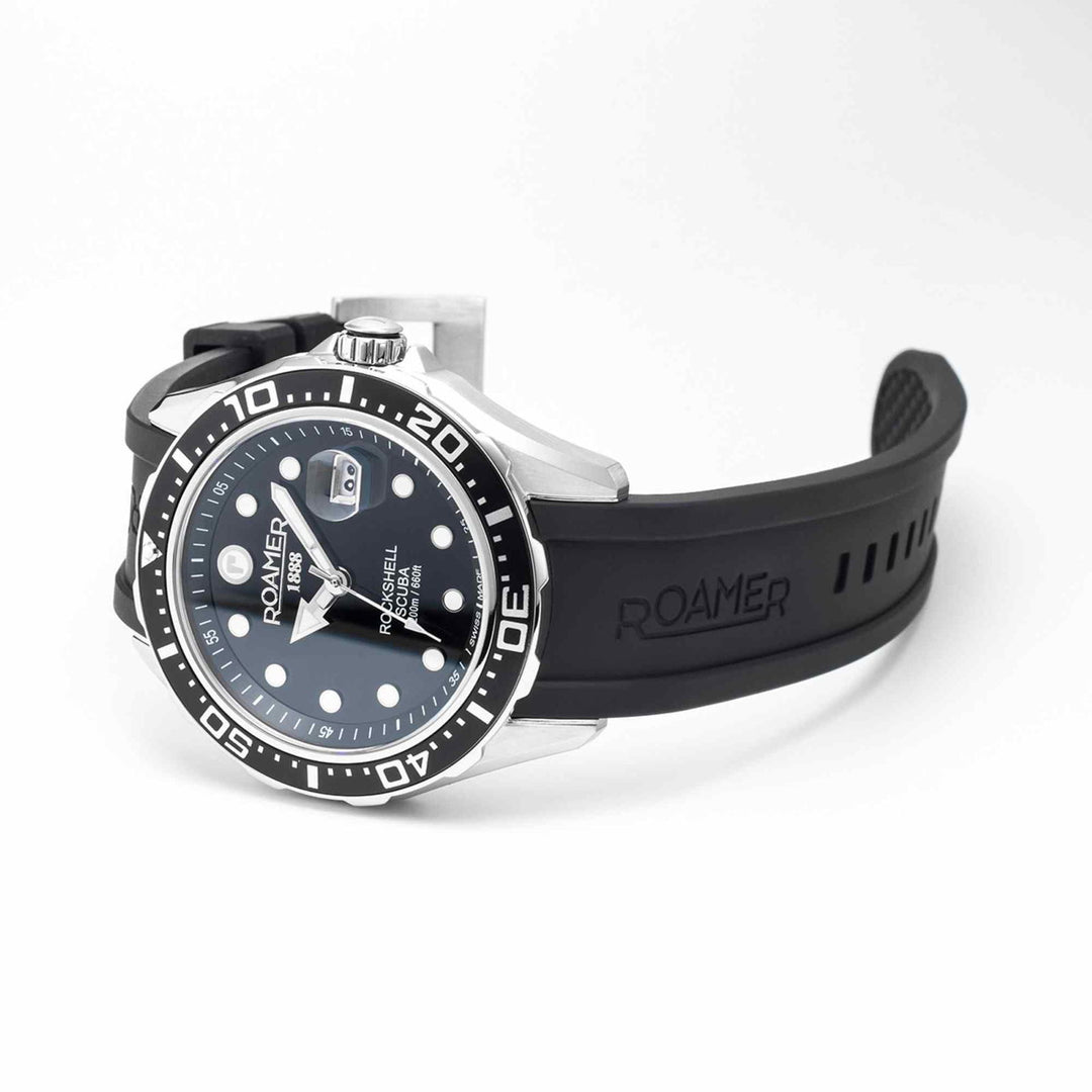 Roamer 867833 41 85 02 Men's Rockshell Mark III Scuba Silicone Wristwatch - H S Johnson