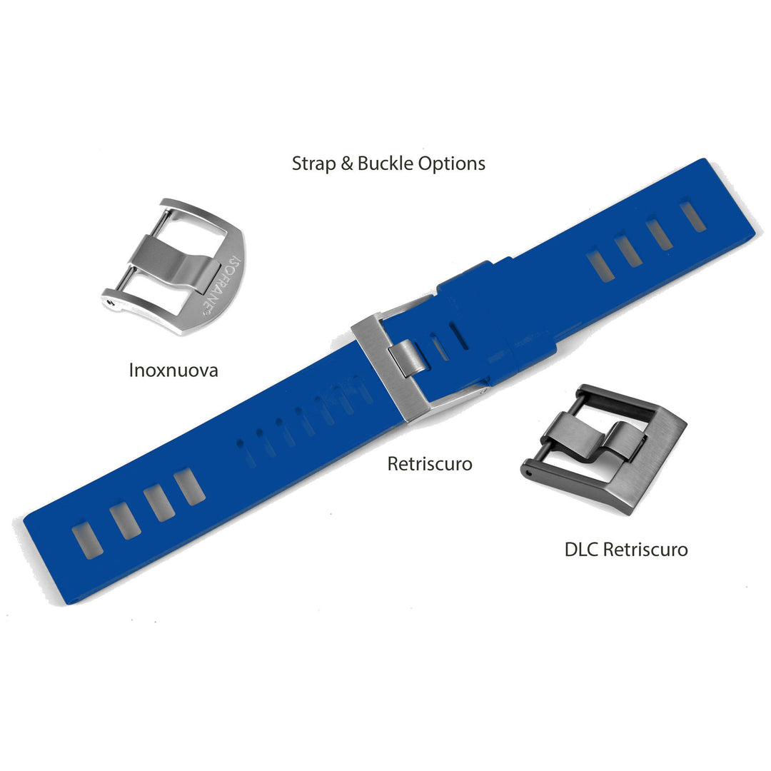 Isofrane Royal Blue Rubber Watchstrap