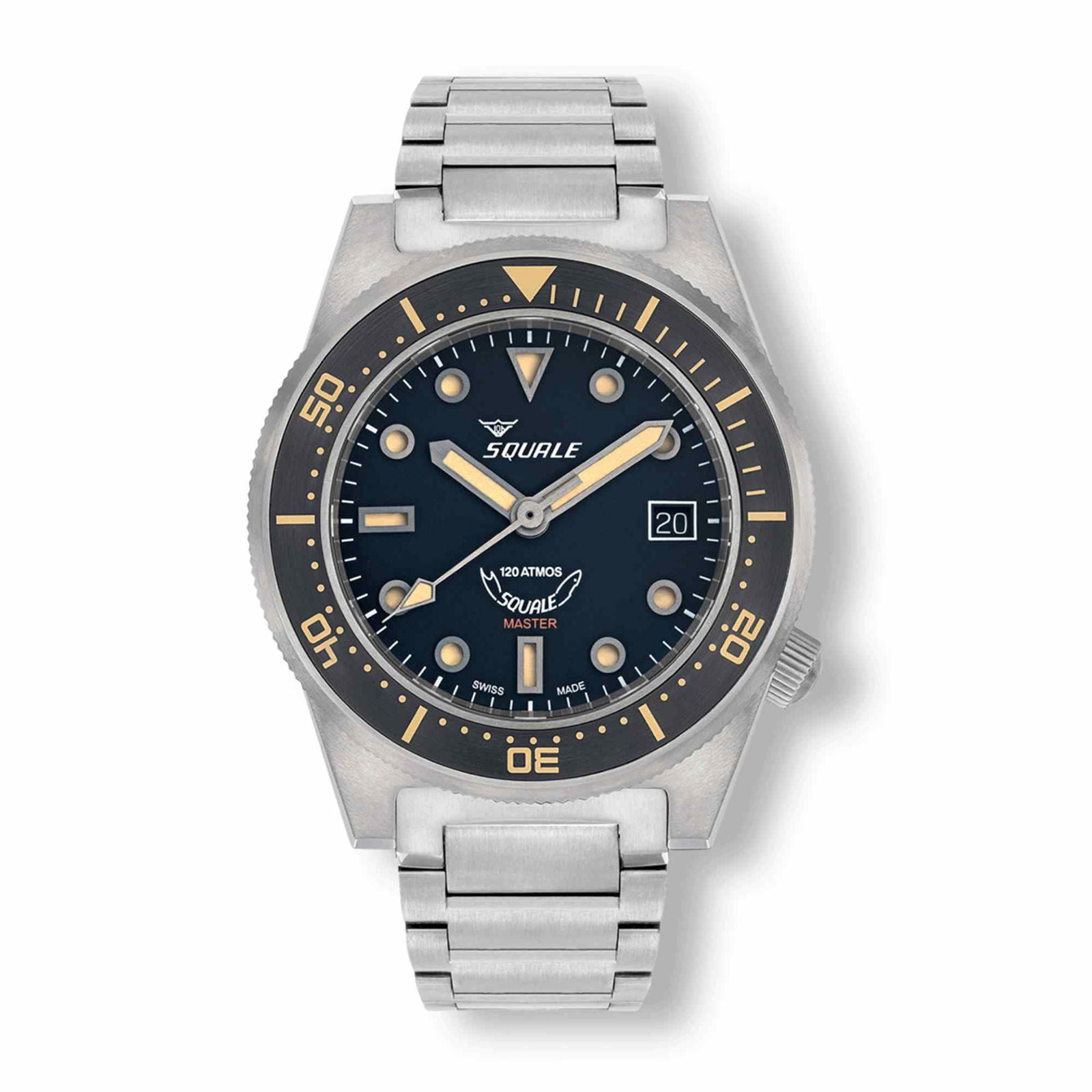 Squale MASTIBKBK.TI20 Master Titanium Automatic Wristwatch H S Johnson