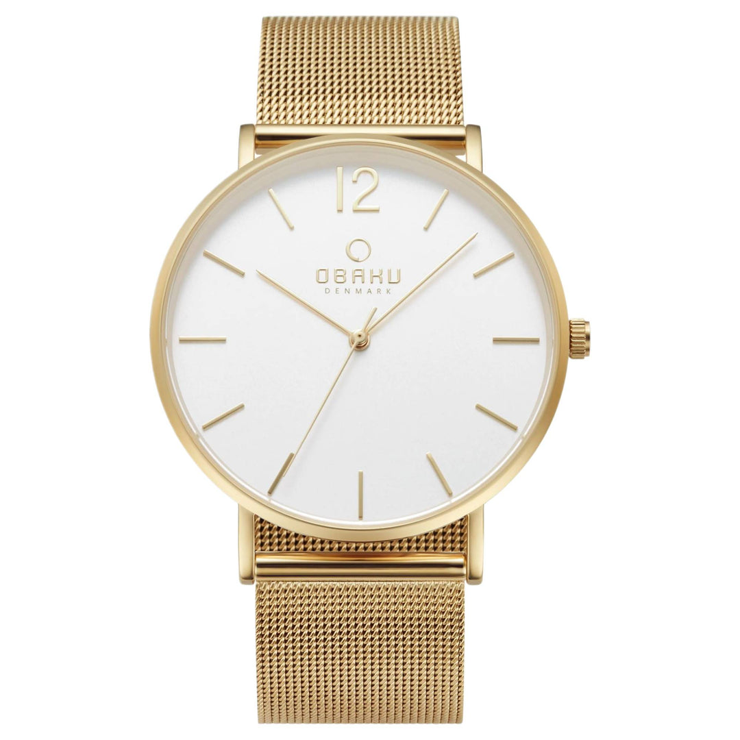 Obaku V197GXGWMG Women's Mark-Gold Watch