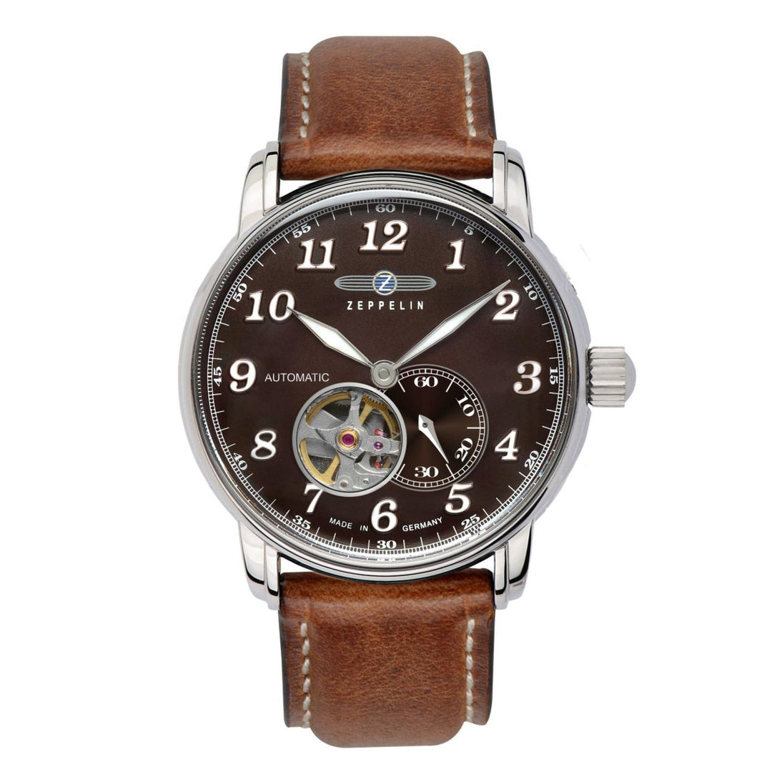 Zeppelin 7666-4 LZ127 Graf Brown Dial Automatic Wristwatch - H S Johnson