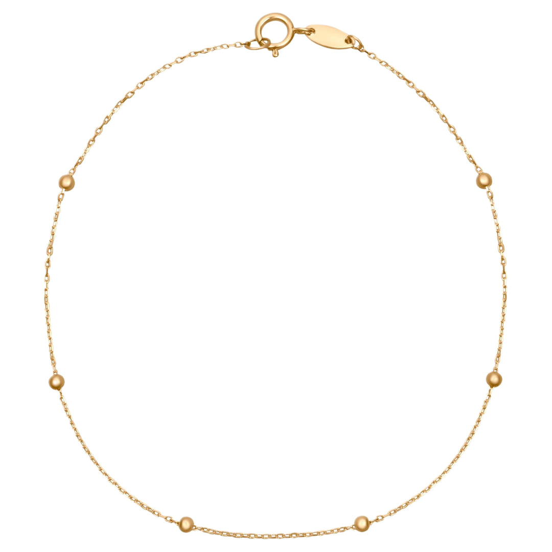 Elements Gold GB511 Fine Ball Station Bracelet in 9ct Gold