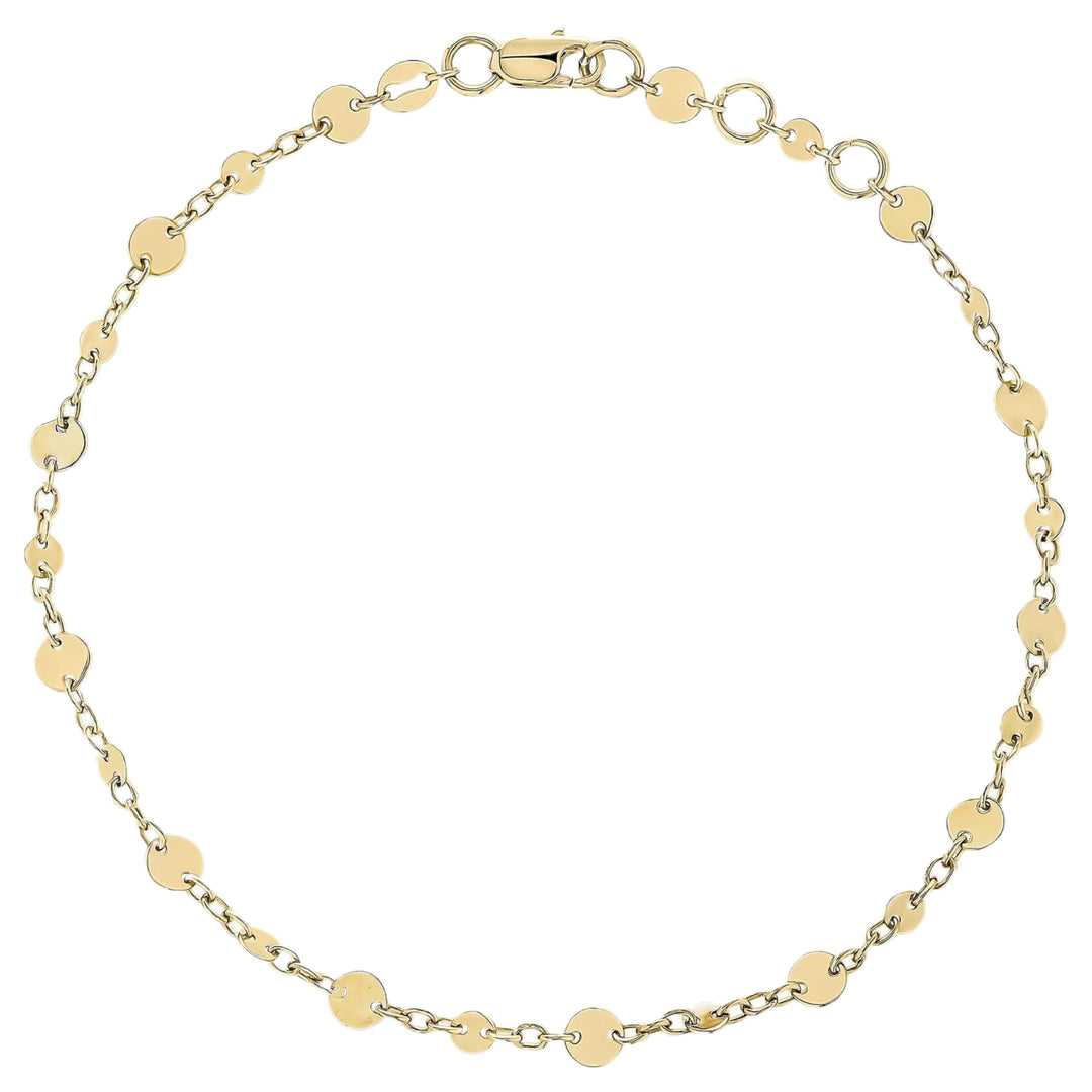 Elements Gold GB525 Discs and Chain Bracelet in 9ct Gold
