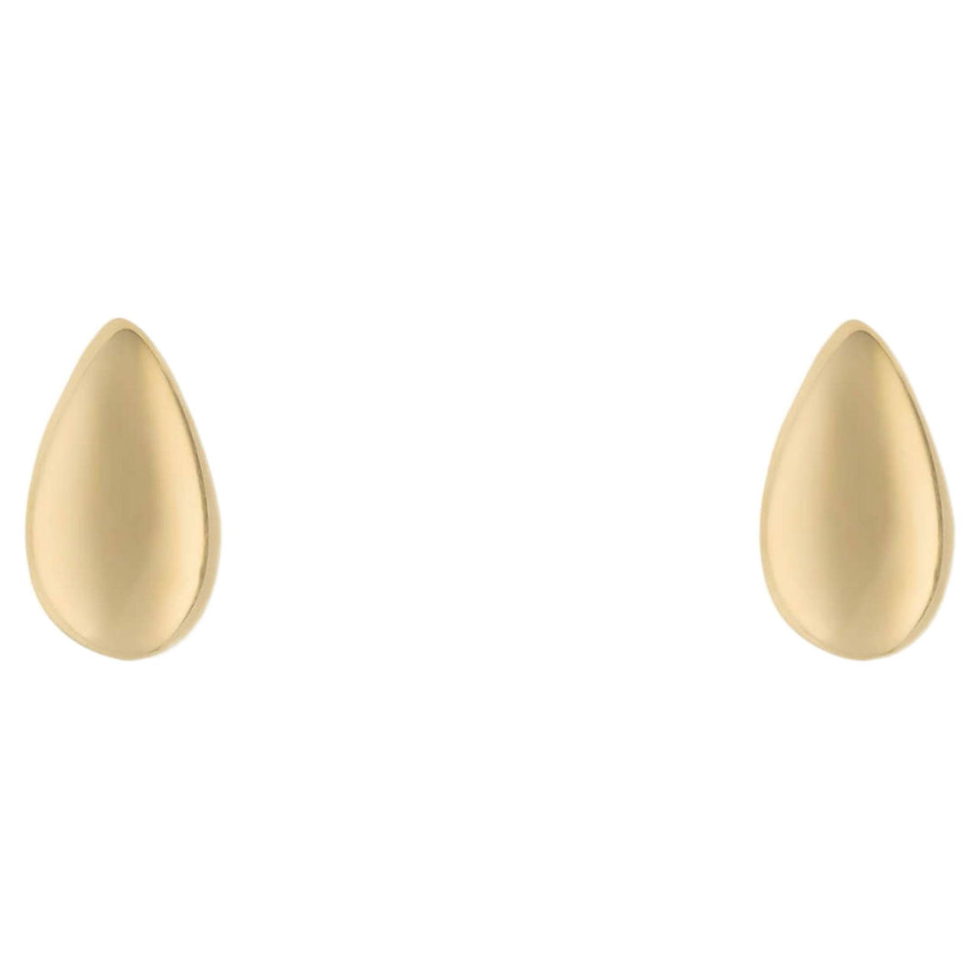 Elements Gold GE2433 Plain Teardrop Stud Earrings in 9ct Gold