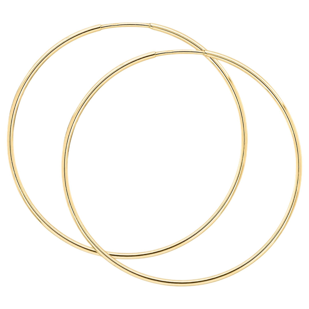 Elements Gold GE2459 30mm Hoop Earrings in 9ct Gold