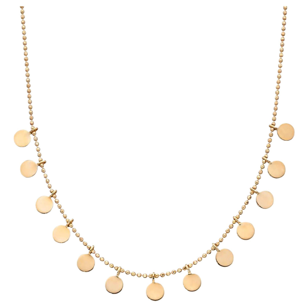 Elements Gold GN316 Multi Disc Necklace in 9ct Gold