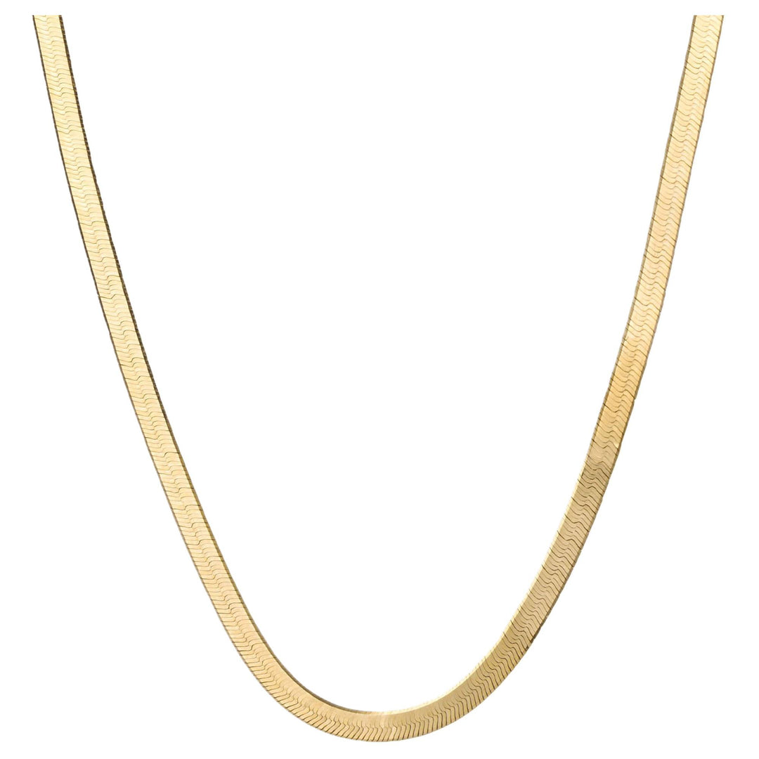 Elements Gold GN377 Herringbone Chain Necklace in 9ct Gold