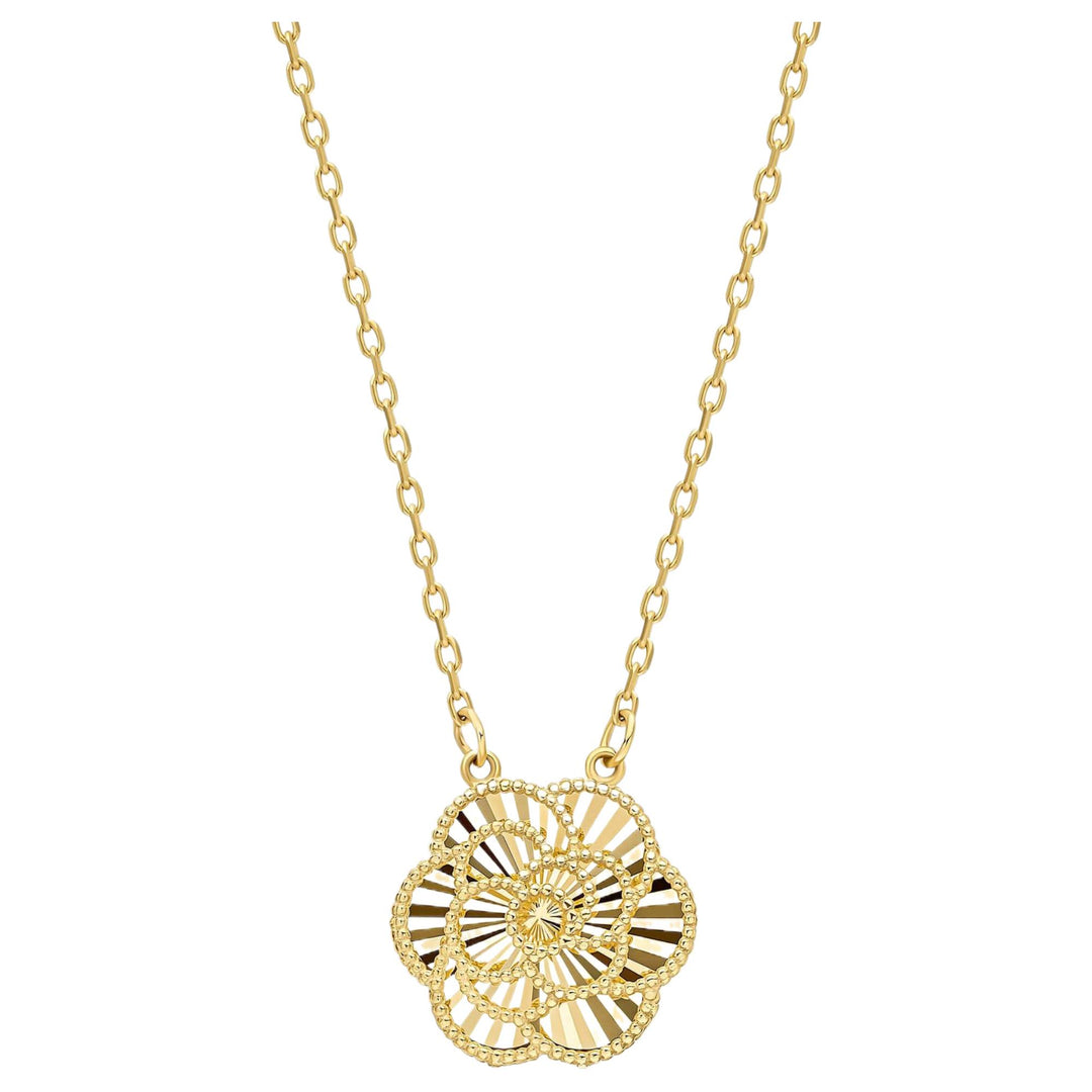 Elements Gold GN419 English Rose Necklace in 9ct Gold