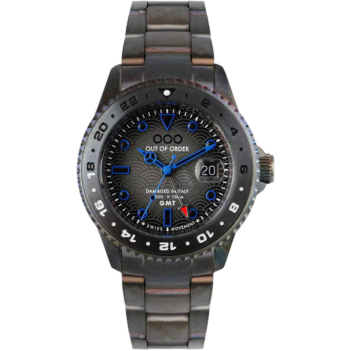 Out Of Order 001-19.TS Men's Shibuya Ultra Distressed GMT Wristwatch