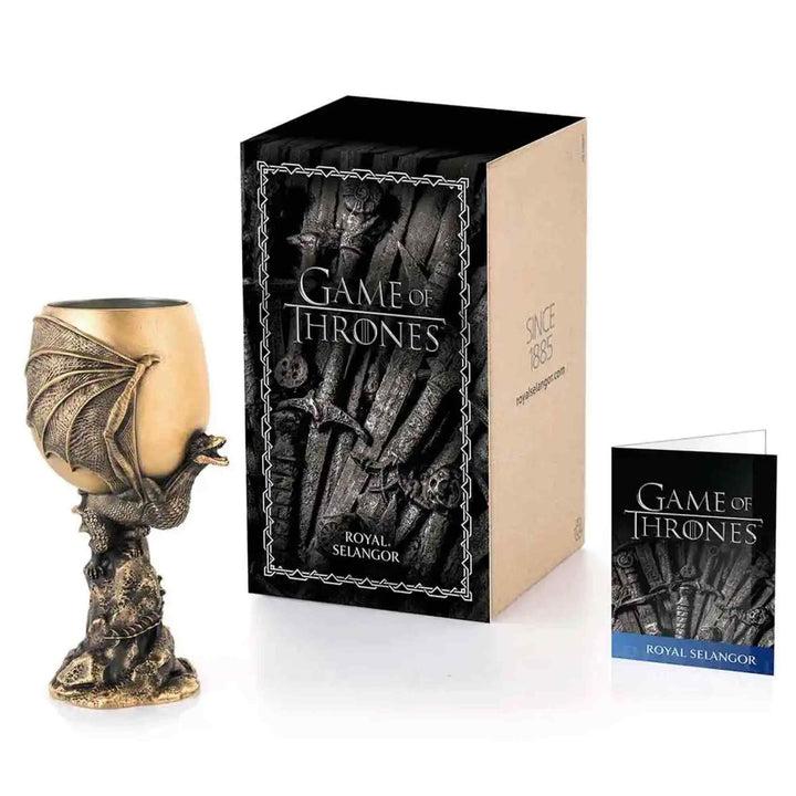 Game Of Thrones By Royal Selangor 0125003E Limited Edition Gilt Drogon Goblet