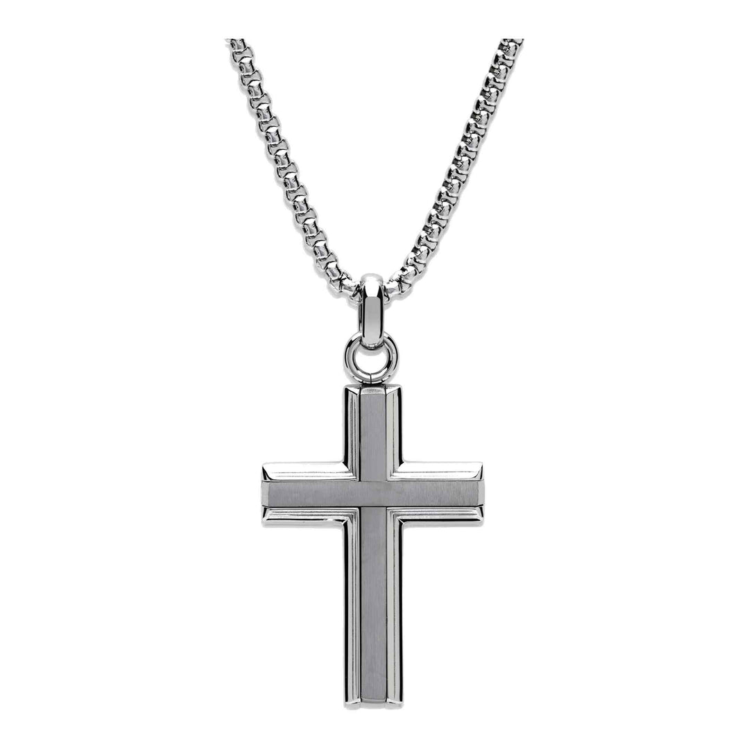 Unique & Co AN-117/50CM Men's Stainless Steel Cross Necklace