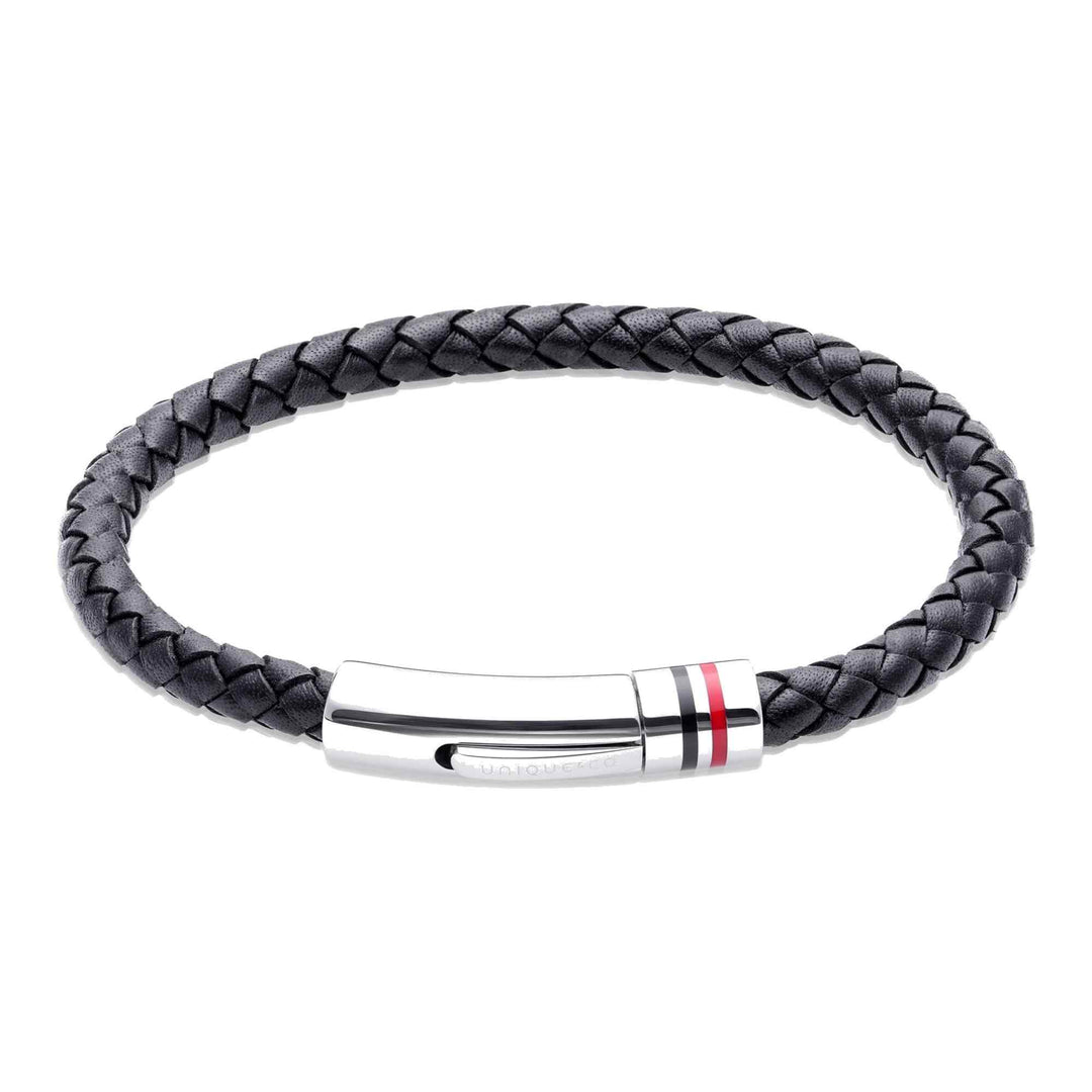 Unique & Co B533BL/21CM Men's Leather Bracelet