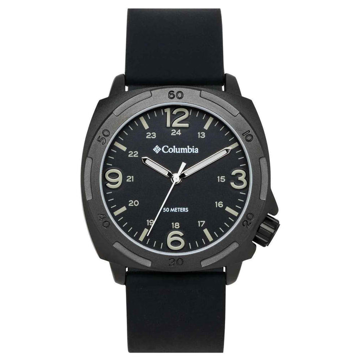 Columbia CSS17-001 Delta Ridge Black Silicone Strap Wristwatch