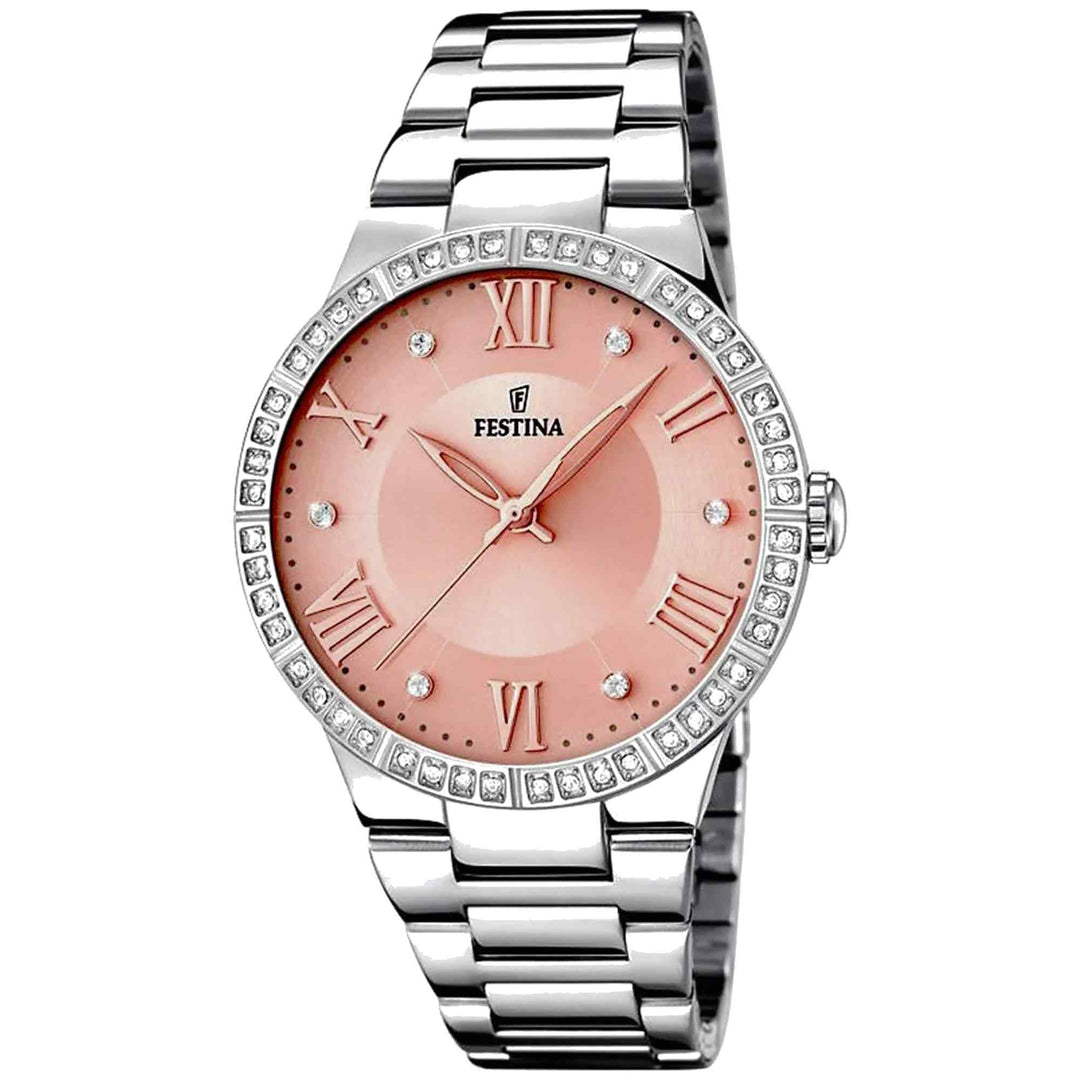Festina F16719/3 Women's Boyfriend Pink Dial Watch
