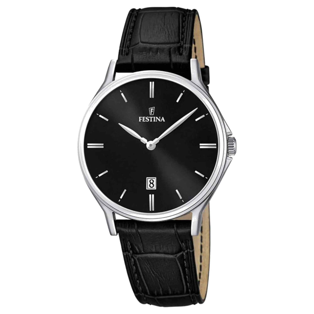 Festina F16745/5 Men's Classic Black Dial Watch