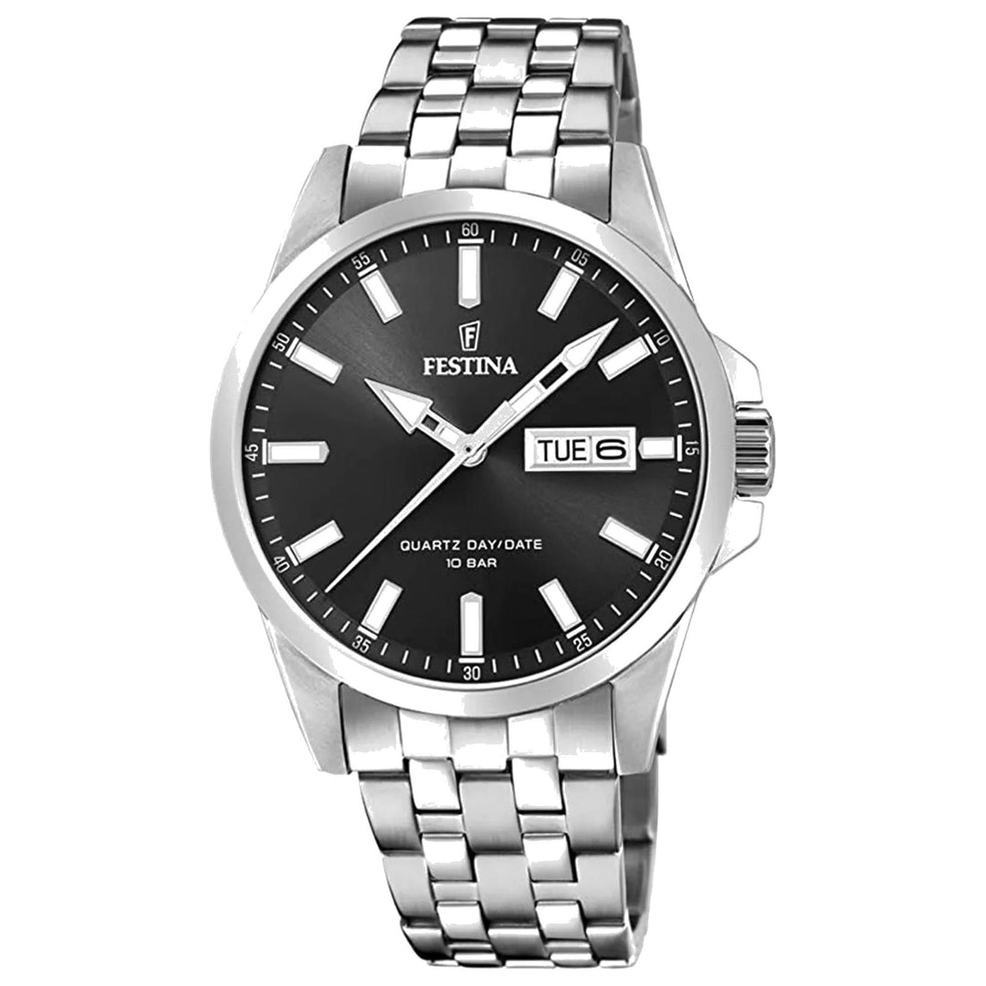 Festina F20357/4 Men's Classic Black Dial Watch