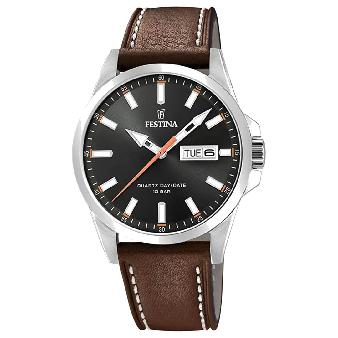 Festina F20358/2 Men's Classic Black Dial Watch