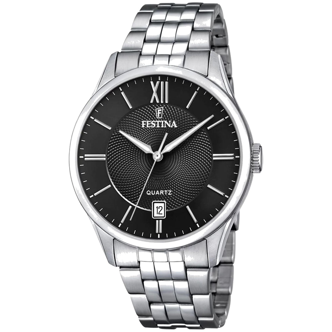 Festina F20425/3 Men's Classic Black Dial Watch