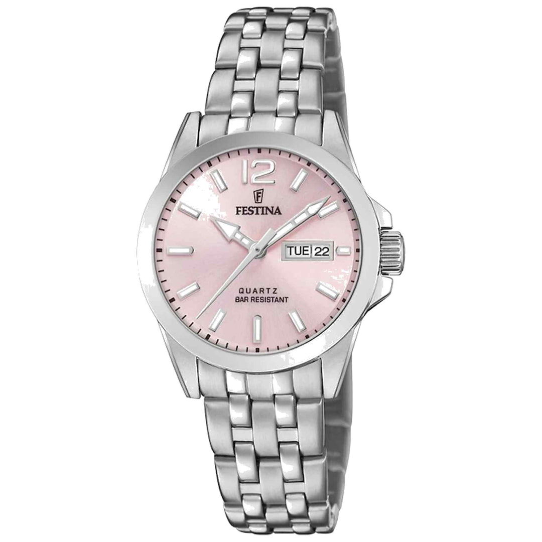 Festina F20455/2 Women's Classic Pink Dial Watch