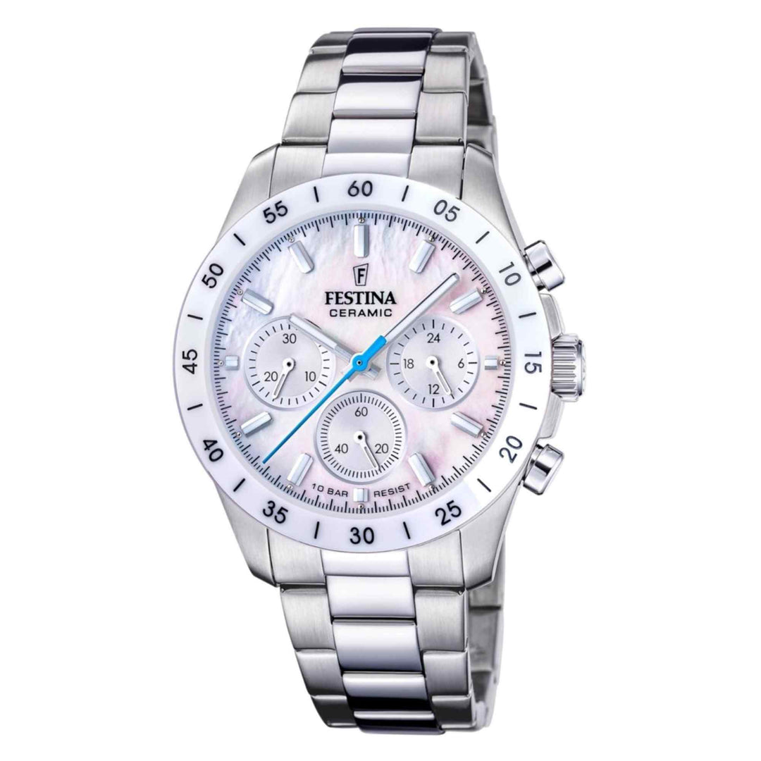 Festina F20693/1 Women's Ceramic Chronograph Watch