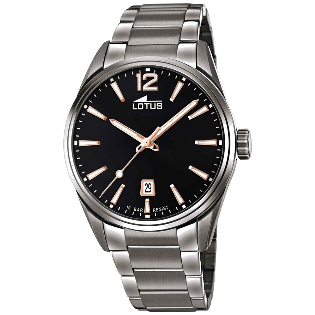 Lotus L18684/2 Men's Black Dial Watch