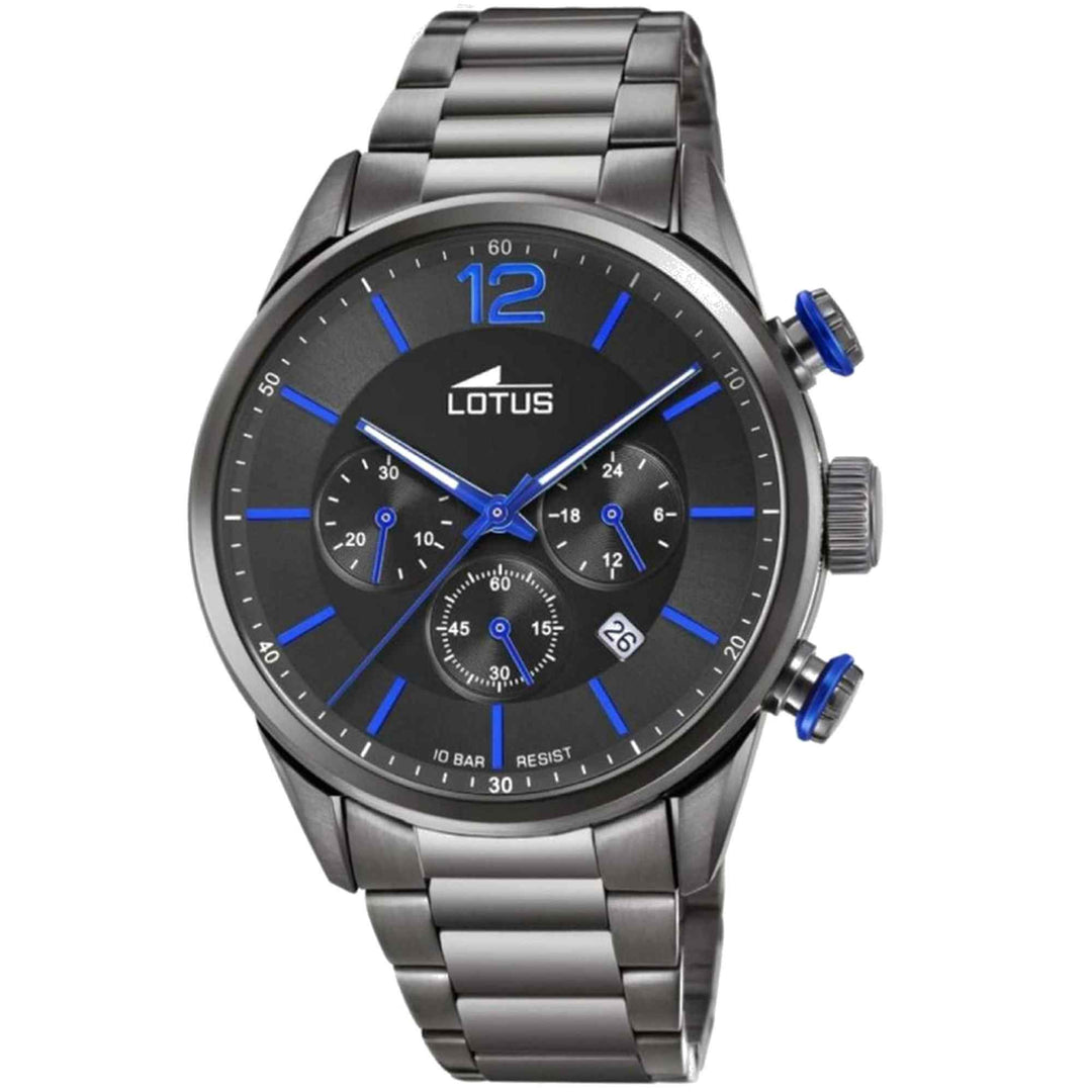 Lotus L18686/3 Men's Black Dial Chronograph Watch