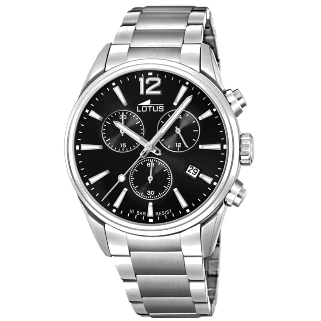 Lotus L18690/3 Men's Black Dial Chronograph Watch