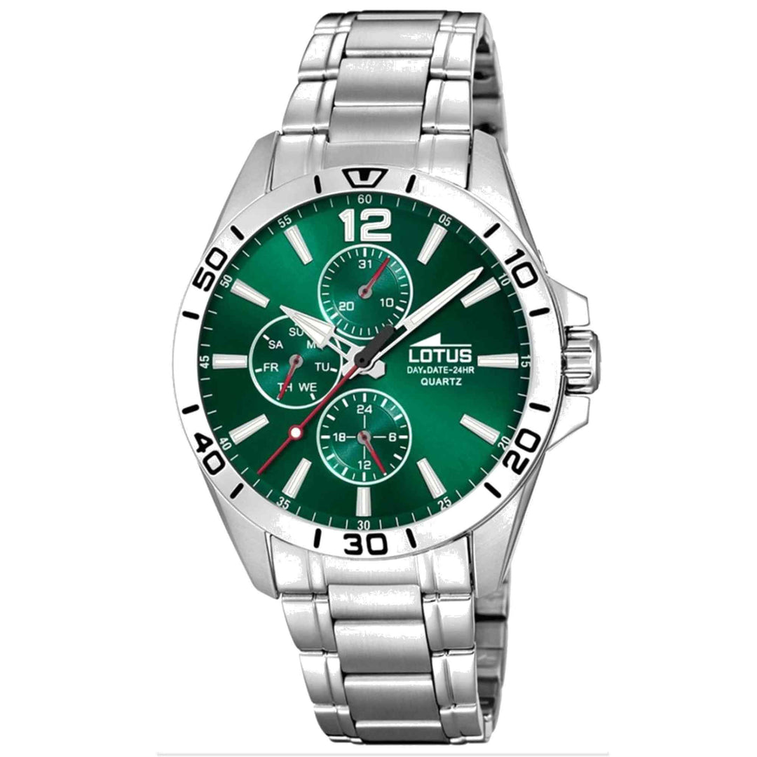 Lotus L18812/7 Men's Green Dial Day Date Watch