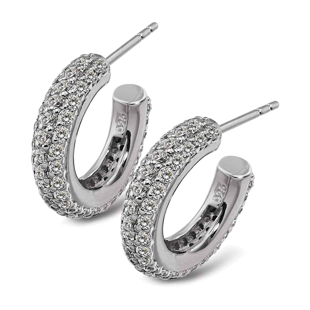 Unique & Co ME-1000 Sterling Silver Stud Earrings