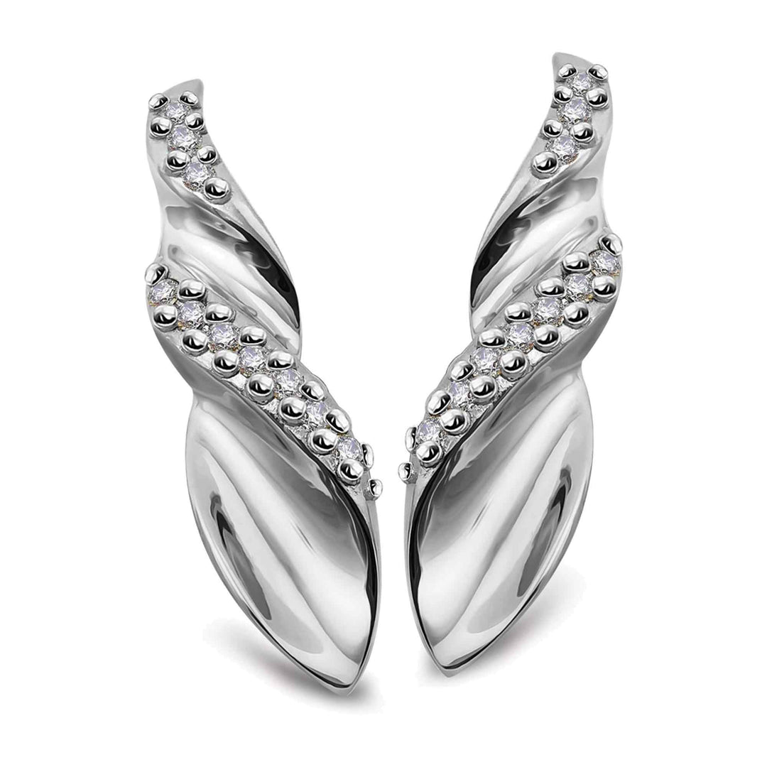 Unique & Co ME-1002 Sterling Silver Drop Earrings