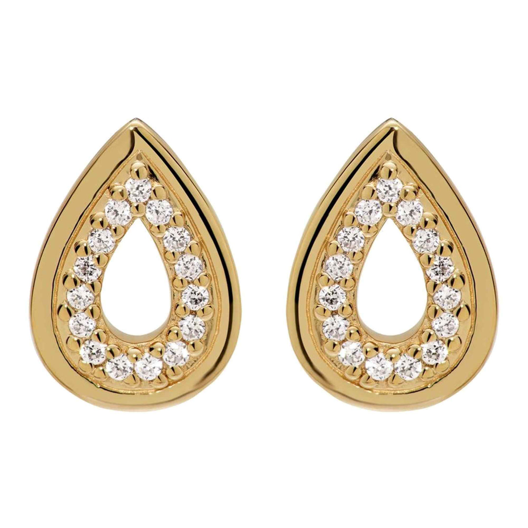 Unique & Co ME-929GO Sterling Silver Stud Earrings