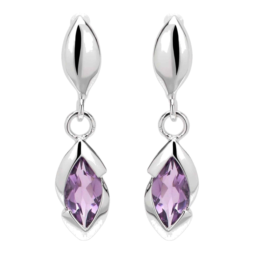 Unique & Co ME-936AM Sterling Silver Drop Earrings