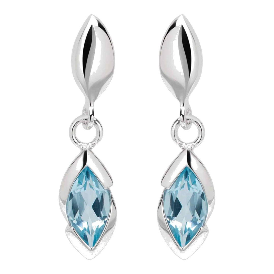 Unique & Co ME-936BT Sterling Silver Drop Earrings