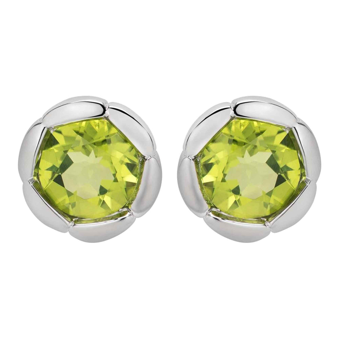 Unique & Co ME-942PE Sterling Silver Stud Earrings