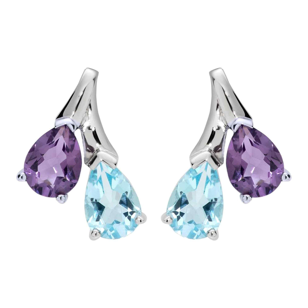 Unique & Co ME-946AB Sterling Silver Stud Earrings