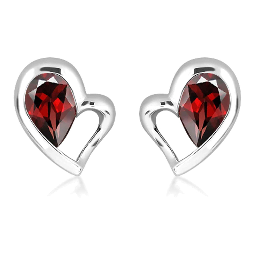 Unique & Co ME-978GA Sterling Silver Stud Earrings