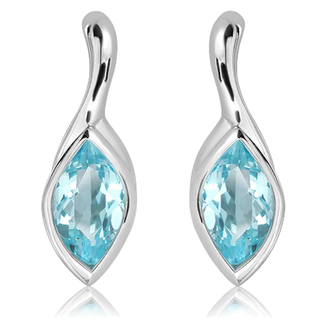 Unique & Co ME-986BT Sterling Silver Drop Earrings